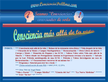 Tablet Screenshot of concienciadealma.com